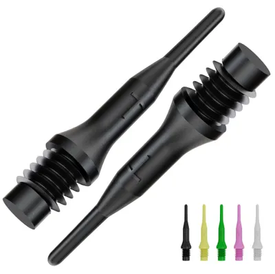 Produktbild von BULL'S Tefo-X Soft Tips 6mm(2BA) - schwarz -- 1000 Stck