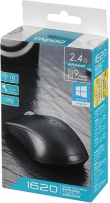 Obrázek produktu pro Rapoo 1620, Optický, 1000 DPI, Černá