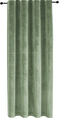 Produktbild von Vorhang Lindgrün Kräuselband 140x145 cm Verdunkelung Samt weich blickdicht Gardine