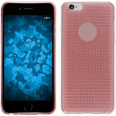 Produktbild von PhoneNatic Case kompatibel mit Apple iPhone 5 / 5s / SE - rosa Silikon Hülle Iced + 2 Schutzfolien