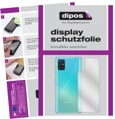An instructional image showing how to apply a screen protector to a smartphone, alongside marketing material for the product.