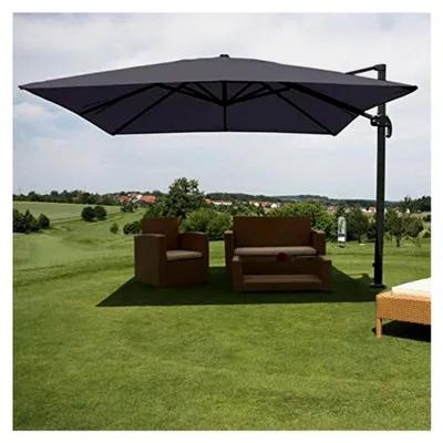 Produktbild von Gastronomie-Ampelschirm, Sonnenschirm, 3x3m (Ø4,24m) Polyester/Alu 23kg