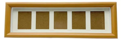Image de Cadre photo en bois pour 5 photos, avec ou sans passe-partout