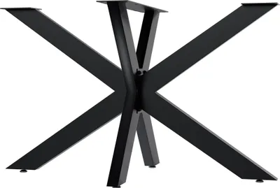 Produktbild von CLP Tischbeine Hardwick aus Stahl in Sternform Höhe 71 cm schwarz Größe 120x68x71 cm Größe 120x68x71 cm