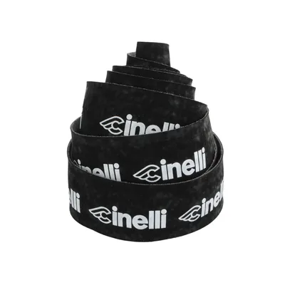 Image de Ruban de guidon Cinelli Logo Velvet Ribbon, couleur : noir