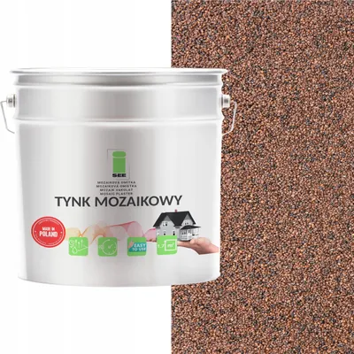 Immagine prodotto di Intonaco mosaico marrone in resina sintetica, classe 1, resistente al gelo, 7 kg, produttore