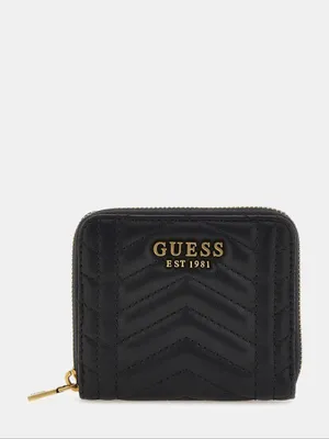 Produktbild von GUESS Geldbörse Damen Lovide SLG Small Zip Around Schwarz SWQB8976370BLA