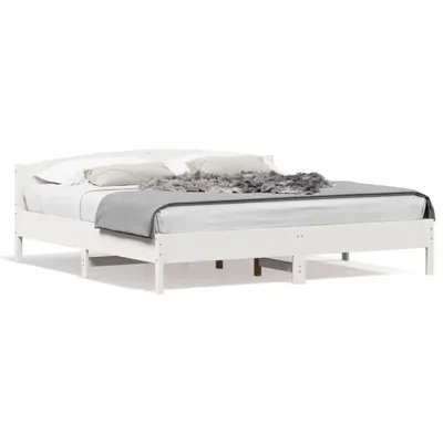 Immagine prodotto di vidaXL Letto in legno massiccio senza materasso bianco 180x200 cm in legno di pino
