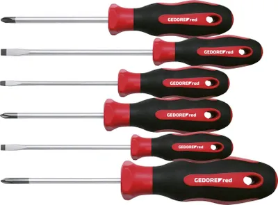 Produktbild von GEDORE red R38002006 2K-Schraubendrehersatz PH+SL 6-teilig, 3301270