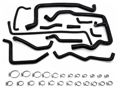 Image de Kit de tuyaux de refroidissement NOIRS en silicone renforcé pour VW Bus T4 ACV 2,5 L Turbo Diesel
