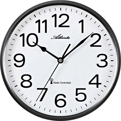 Produktbild von Atlanta Wanduhr, Funk, Ø 25,5 cm, 4378-4