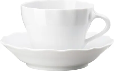 Produktbild von Kaffeetasse 2-tlg. OS - Maria Theresia Weiß - Hutschenreuther