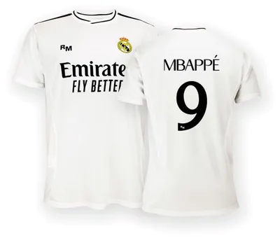 Produktbild von Real Madrid Home Trikot Saison 24/25, Mbappé, S, Replik Shirt Mit Offizieller Li