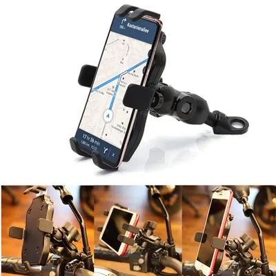 Zdjęcie produktu dla Solidchoice - Uniwersalny uchwyt na telefon do motocykla z możliwością obrotu o 360°