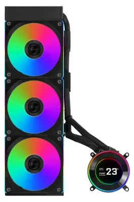 Produktbild von Lian Li GA II Hydroshift II LCD-C 360CL, All-in-One-Flüssigkeitskühler, 12 cm, Schwarz