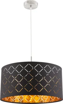 Image de Globo Lighting Lampe à suspendre métal nickel mat, 1x E27