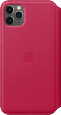 Zdjęcie produktu dla Skórzane etui typu folio Apple Bookcase do telefonu Apple iPhone 11 Pro Max – kolor malinowy