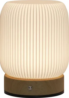 Obrázok produktu pre Drevené zrno Dotykové nočné svetlo Pat Stolná lampa Spálňa Nočná lampa Ambientné svetlo so zabudovanou batériou Prenosná lampa