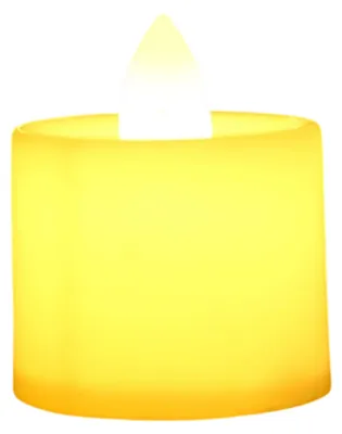Zdjęcie produktu dla Świeczki LED z tworzywa sztucznego, romantyczny styl, bezdymne podgrzewacze, zasilane bateryjnie, do użytku wewnątrz i na zewnątrz, ciepła biel