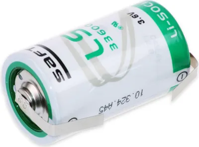 Produktbild von SAFT Lithium-Batterie LS 33600-CNR, D, mit U-Lötfahne, 3,6 V-, 17000 mAh