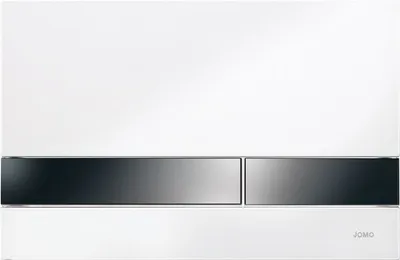 Produktbild von WERIT JOMO EXCLUSIVE 2.0 WC-Betätigungsplatte, 2-Mengen-Spülung für Wandeinbauspülkasten SLKplus, Farbe glanz verchromt / Taste glanz verchromt