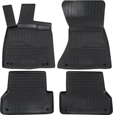 Produktbild von NORM LINERS | 3D Gummimatten Auto Matten Fussmatten Kompatibel mit Audi A6 C7 2011-2018 4tlg, Individuelle Passform mit Hohem Rand cca 4-5cm, Allwetter,