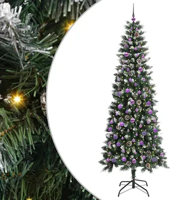 Immagine prodotto di vidaXL Albero di Natale artificiale a 300 LED con supporto Verde 240 cm