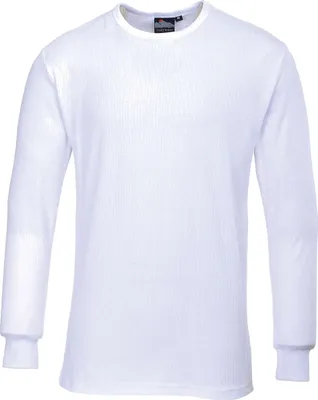 Immagine prodotto di Portwest B123 Camicia termica a maniche lunghe / Gilet a maniche lunghe da uomo RW1016 (S) (Bianco)