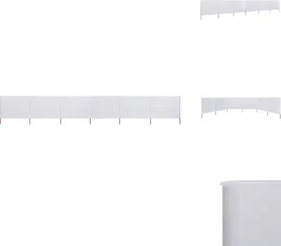 Produktbild von vidaXL 6-teiliges Windschutzgewebe 800 x 160 cm Sandweiß - Sonnenschirme & Sonnenschutze