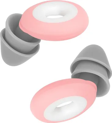 Produktbild von Ohrstöpsel Rosa 2er Set Geräuschreduzierung 35 dB für Schlaf & Reise mit Tasche
