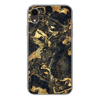 Produktbild von MuchoWow® Handyhülle Schutzhülle Hülle für iPhone XR Marmor - Luxus - Gold Silikon Softcase Handy Hülle - Schutzdeckel