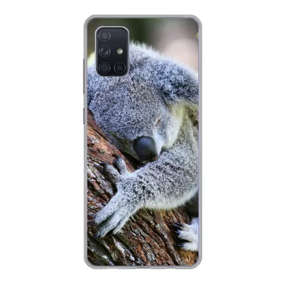 Produktbild von MuchoWow® Handyhülle Schutzhülle Hülle für Samsung Galaxy A71 Koala - Kofferraum - Kuscheltier - Jungen - Mädchen Silikon Softcase Handy Hülle - Kartenbesitzer