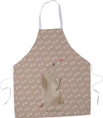 Produktbild von Mr. & Mrs. Panda Kellnerschürze Hund Liebe - Hundeglück - Geschenk, Vorbinder, Latzschürze, Hunde, Grill Schürze, Kochkleidung, Hundebesitzer, Servierschürze, Niedlich