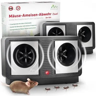 Zdjęcie produktu dla Odstraszacz myszy ultradźwiękowy bezchemiczny 2 sztuki