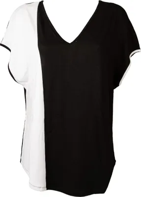 Immagine prodotto di Maglia donna RAGNO manica calata t-shirt maglietta scollo v viscosa articolo D458T7 FREEST MC, I 3 - F 42/38 - D 44 - UK 34/14 - USA  S/M, Viscosa 96%,Spandex 4%