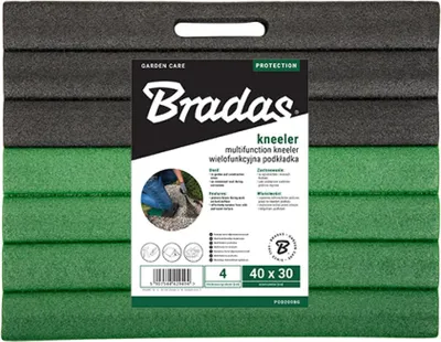 Obrázok produktu pre Bradas POD200BG Podložka pod kolená Bradas, (Š)400 x (H)300 x (V)40 mm, čierna/zelená