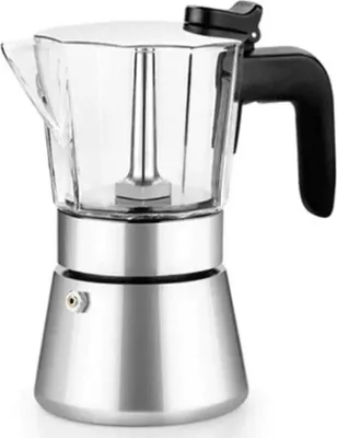 Produktbild von Bra A170591 Italienische Kaffeemaschine 6 Tassen Silber Silber One Size