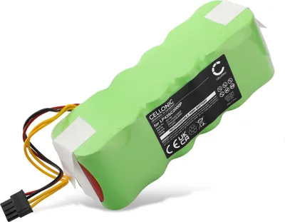 Produktbild von CELLONIC 1x Akku für Staubsauger Kompatibel mit Ariete 2711, Kompatibel mit Dibea X500, Kompatibel mit ECOVACS X500, LP43SC2000P - (2000mAh, 14.4V)