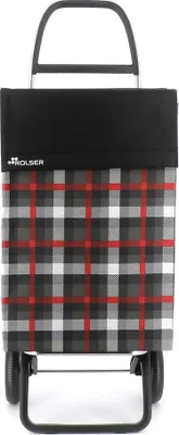 Zdjęcie produktu dla Rolser Jean Scottish 2-kołowy wózek na zakupy - Marengo, 43 l - udźwig do 40 kg, aluminiowa rama, wodoodporna tkanina poliestrowa