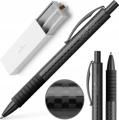 Image de Faber-Castell Stylo à bille Essentio Black Carbon ; 148888