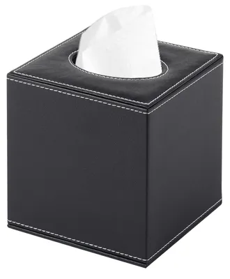 Imagen del producto de Omgoods - Caja para pañuelos de cuero sintético para el hogar y la oficina