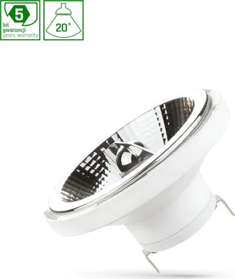 Produktbild von Spectrum LED AR111 G53 11W 20° Reflektor 780lm weiß 12V Warmweiß 3000K