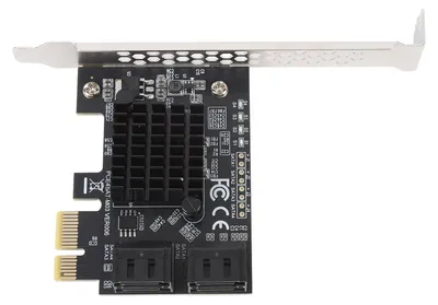 Obrázok produktu pre Rozširujúca karta PCIe Serial ATA 3.0 s čipom 88SE9215, 4-portová adaptérna karta s rýchlosťou 6 Gb/s, karta na konverziu pevného disku