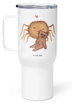 Produktbild von Mr. & Mrs. Panda thermosbecher Spinne Agathe Teddy - Weiß - Geschenk, Verliebt, Dankeschön, Isolierbecher, Freundschaft, Thermobecher, Miteinander, Treue, Edelstahlbecher