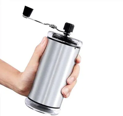 Obrázek produktu pro Ruční mlýnek na kávu z nerezové oceli, přenosný, 6 nastavení