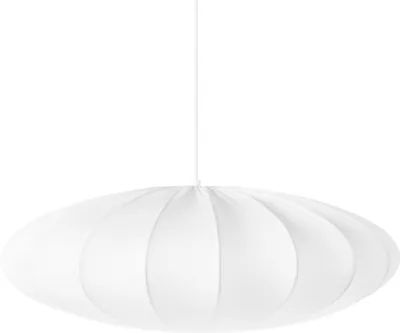 Zdjęcie produktu dla BELIANI Lampa sufitowa wisząca biała nylonowy klosz wygląd nowoczesny do salonu sypialni