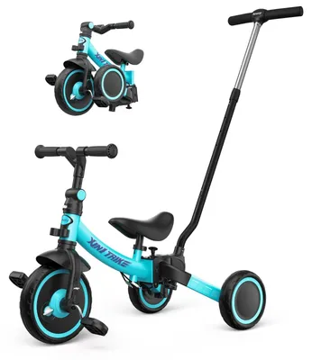 Produktbild von 5-in-1 Kinderdreirad mit Griff - Grün