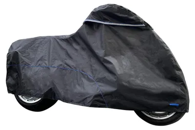 Productafbeelding van Motorkap, 245 cm, 420D Oxford stof, waterdicht, hittebestendig, ventilatieontwerp, geschikt voor custom cruisers, afmetingen 245x105x125 cm