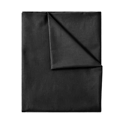 Zdjęcie produktu dla Prześcieradło 100% bawełny bez gumki, 150x250 cm, czarne