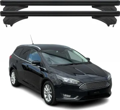 Produktbild von Menabo Dachträger für Ford Focus III Kombi 2011-2018 Aluminium Schwarz 2 tlg